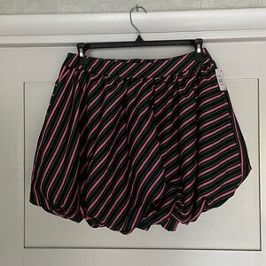 Wicked Striped Pink and Black bubble skirt